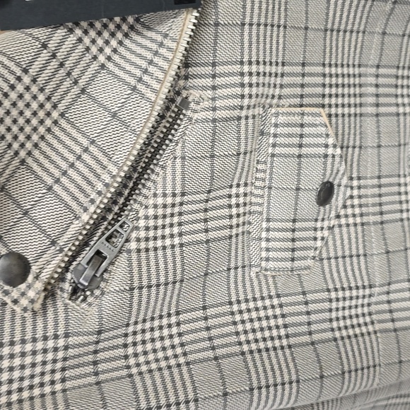 NWT Blank NYC Plaid Moto Jacket - Picture 5 of 11